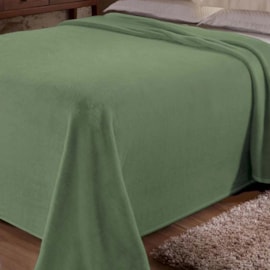 Manta de Microfibra Casal Jolitex Verde Floresta 1,80m x 2,20m