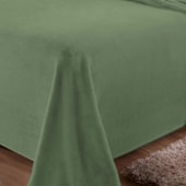 Manta de Microfibra Casal Jolitex Verde Floresta 1,80m x 2,20m
