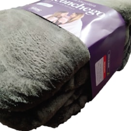 Manta de Microfibra King Aconchego Rozac Cinza Escuro Manta de Microfibra King Aconchego Rozac Cinza Escuro