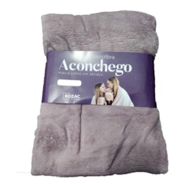 Manta de Microfibra King Aconchego Rozac Lilas Manta de Microfibra King Aconchego Rozac Lilas