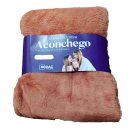 Manta de Microfibra King Aconchego Rozac Rose