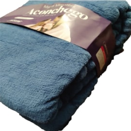 Manta de Microfibra Solteiro Aconchego Rozac Azul Royal Manta de Microfibra Solteiro Aconchego Rozac Azul Royal