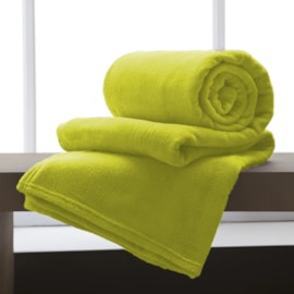 Manta de Microfibra Solteiro Andreza Amarelo 1,50m x 2,20m Manta de Microfibra Solteiro Andreza Amarelo 1,50m x 2,20m