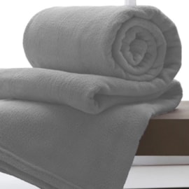 Manta de Microfibra Solteiro Andreza Cinza 1,50m x 2,20m Manta de Microfibra Solteiro Andreza Cinza 1,50m x 2,20m