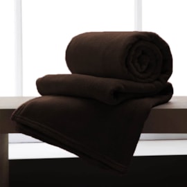 Manta de Microfibra Solteiro Andreza Marrom 1,50m x 2,20m Manta de Microfibra Solteiro Andreza Marrom 1,50m x 2,20m