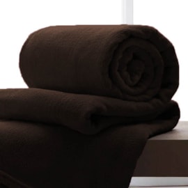 Manta de Microfibra Solteiro Andreza Marrom 1,50m x 2,20m Manta de Microfibra Solteiro Andreza Marrom 1,50m x 2,20m