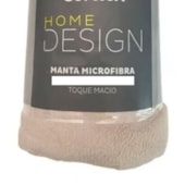 Manta de Microfibra Solteiro Corttex Home Desing Bege 1,50m x 2,00m