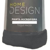 Manta de Microfibra Solteiro Corttex Home Desing Grafite 1,50m x 2,00m