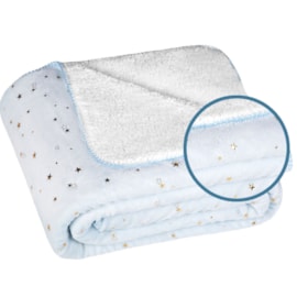 Manta Fleece Solteiro Dupla Face Kids Glam Azul Manta Fleece Solteiro Dupla Face Kids Glam Azul