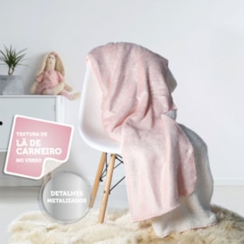 Manta Fleece Solteiro Dupla Face Kids Glam Rosa Manta Fleece Solteiro Dupla Face Kids Glam Rosa