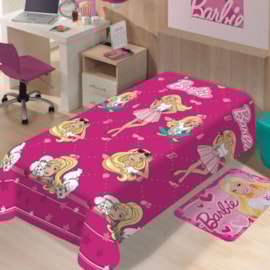 Manta Microfibra Soft Barbie Solteiro Jolitex Manta Microfibra Soft Barbie Solteiro Jolitex