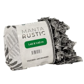 Manta para Sofa Jacquard Tecidos Rustic Ramos Cinza 1,40 x 1,40 Manta para Sofa Jacquard Tecidos Rustic Ramos Cinza 1,40 x 1,40