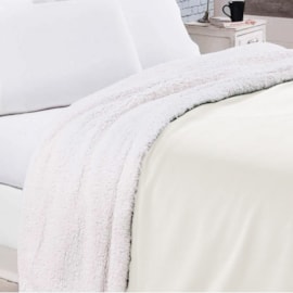 Manta Sherpa Queen Andreza Bege Claro Manta Sherpa Queen Andreza Bege Claro