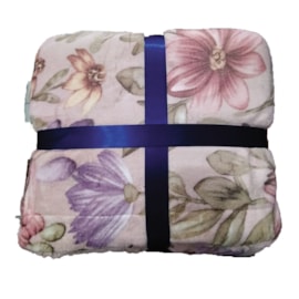 Manta Sherpa Queen Andreza Rosè Florido Manta Sherpa Queen Andreza Rosè Florido