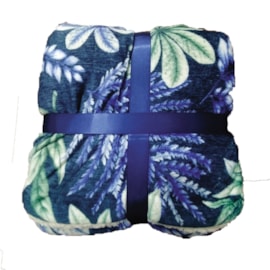 Manta Sherpa Solteiro Andreza Flores Verde Manta Sherpa Solteiro Andreza Flores Verde