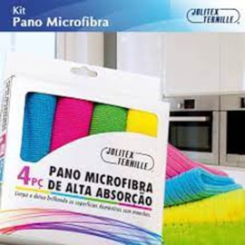 Pano de Microfibra 4 Peças Jolitex Pano de Microfibra 4 Peças Jolitex