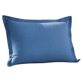 Porta Travesseiro Dohler Azul Piquet Liso