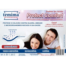 Protetor de Colchão Impermeável Casal Protect Comfort Temima
