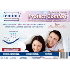 Protetor de Colchão Impermeável Casal Protect Comfort Temima Protetor de Colchão Impermeável Casal Protect Comfort Temima