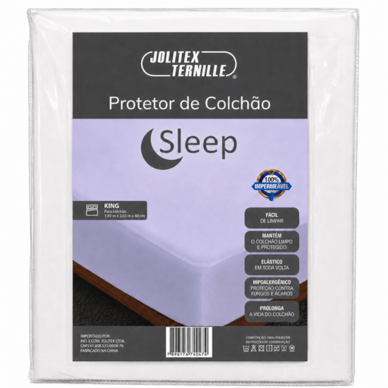 Protetor de Colchão Impermeável King Jolitex Sleep