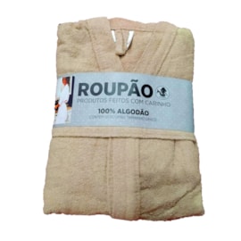 Roupão Atoalhada Margex Areia Unico Roupão Atoalhada Margex Areia Unico