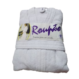 Roupão Atoalhada Margex Branco Unico Roupão Atoalhada Margex Branco Unico