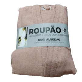 Roupão Atoalhada Margex Rosè Unico