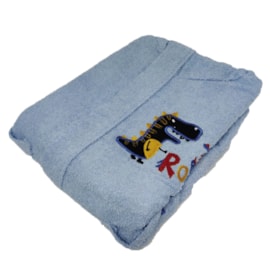 Roupão Infantil Atoalhada Lufamar Dyno Azul 4 a 6 anos Roupão Infantil Atoalhada Lufamar Dyno Azul 4 a 6 anos