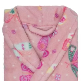 Roupão Infantil Microfibra Camesa Borboleta M (8 a 10 Anos) Roupão Infantil Microfibra Camesa Borboleta M (8 a 10 Anos)