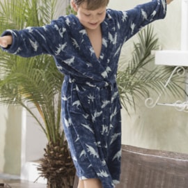 Roupão Infantil Microfibra Manga Longa Sofisticata Kids Dinossauro Roupão Infantil Microfibra Manga Longa Sofisticata Kids Dinossauro