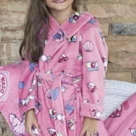 Roupão Infantil Microfibra Manga Longa Sofisticata Kids Mundo Encantado Roupão Infantil Microfibra Manga Longa Sofisticata Kids Mundo Encantado