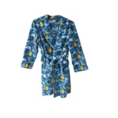 Roupão Infantil Veludo Microfibra Camesa Dino
