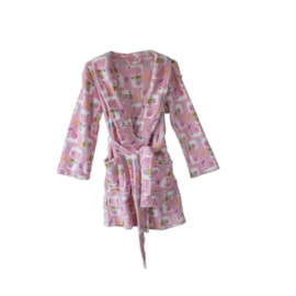 Roupão Infantil Veludo Microfibra Camesa Lhama Roupão Infantil Veludo Microfibra Camesa Lhama