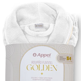 Roupão Microfibra Flannel Golden Appel G Branco