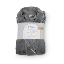 Roupão Microfibra Flannel Golden Appel M Grafite