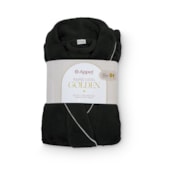 Roupão Microfibra Flannel Golden Appel M Preto