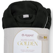 Roupão Microfibra Flannel Golden Appel M Preto