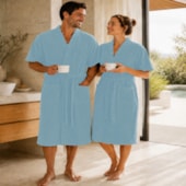 Roupão Microfibra Sofisticata Premium Aqua P