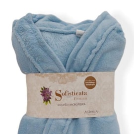Roupão Microfibra Sofisticata Premium Azul Claro GG Roupão Microfibra Sofisticata Premium Azul Claro GG