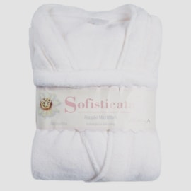 Roupão Microfibra Sofisticata Premium Branco G Roupão Microfibra Sofisticata Premium Branco G