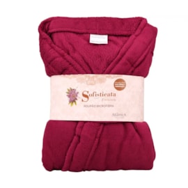 Roupão Microfibra Sofisticata Premium Cereja GG Roupão Microfibra Sofisticata Premium Cereja GG