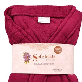 Roupão Microfibra Sofisticata Premium Cereja P Roupão Microfibra Sofisticata Premium Cereja P