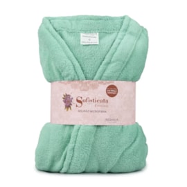 Roupão Microfibra Sofisticata Premium Hortelã M Roupão Microfibra Sofisticata Premium Hortelã M