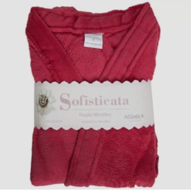 Roupão Microfibra Sofisticata Premium Marsala P Roupão Microfibra Sofisticata Premium Marsala P