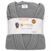Roupão Microfibra Sofisticata Premium Platina GG