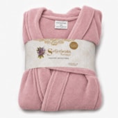 Roupão Microfibra Sofisticata Premium Rosa Blush M