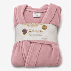 Roupão Microfibra Sofisticata Premium Rosa Blush M