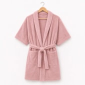 Roupão Microfibra Sofisticata Premium Rosa Blush M