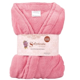 Roupão Microfibra Sofisticata Premium Rosa G Roupão Microfibra Sofisticata Premium Rosa G