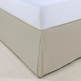Saia Cama Box Casal Atenas Niazitex Bege Saia Cama Box Casal Atenas Niazitex Bege